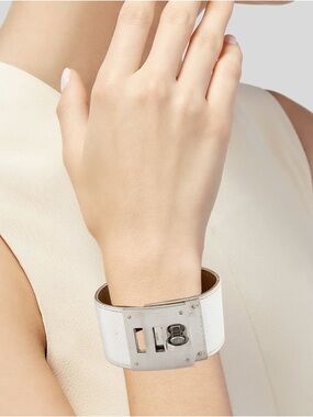 EGA HERMES Kelly Dog Swift Leather Bracelet